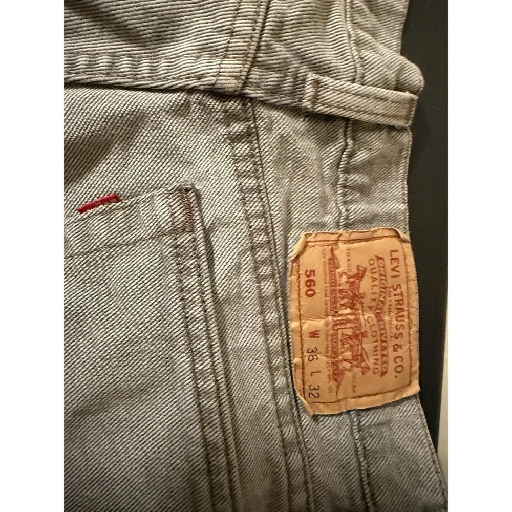 Levi 560 Men's Gray Jean 36x32